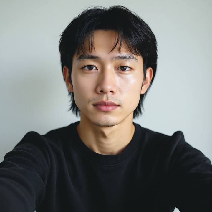 Modern mullet hairstyle try on preview for men