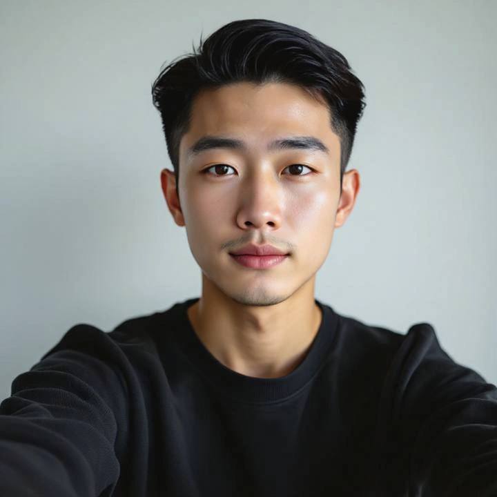 Undercut haircut simulation for men, previewed with the AI haircut simulator